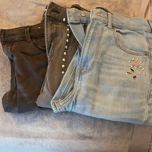 3 pairs express jeans